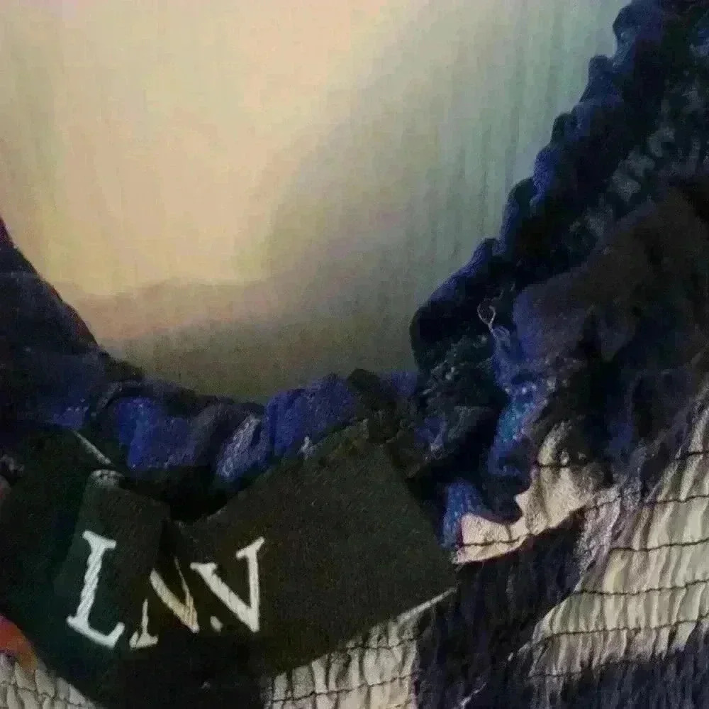 L.V.N Blue and White Tie Dyed Dress, Size Med - Picture 2 of 4
